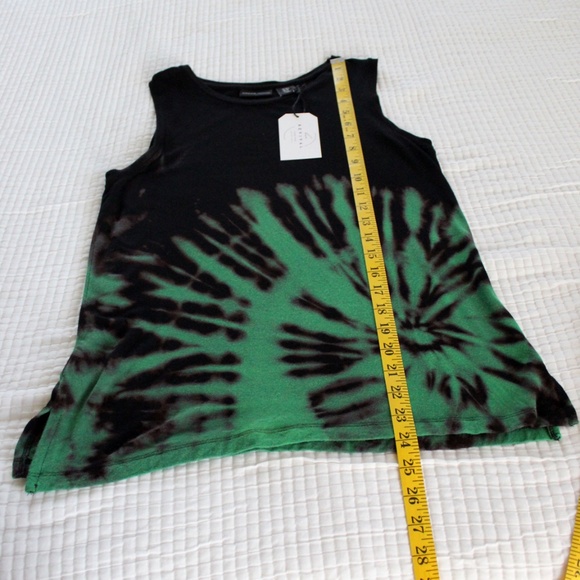 Handmade reverse tie dye Adrienne Vittadini tank top by Hue Revival - Picture 8 of 9